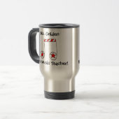 Star Musical Note Music Teacher Gift Reisbeker (Voorkant links)
