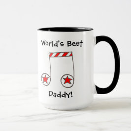Star Musical Note 's werelds beste papa cadeau Mok