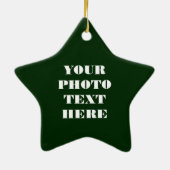 Star Name Ornament - Keramisch gepersonaliseerd (Achterkant)