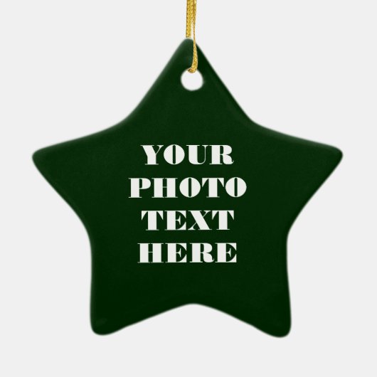 Star Name Ornament - Keramisch gepersonaliseerd (Achterkant)