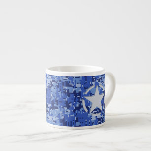 Star Navy Blue Digital Camouflage Espresso Kop