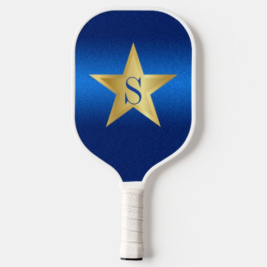Star Navy Blue Pickleball Star-logo Paddle (Achterkant)