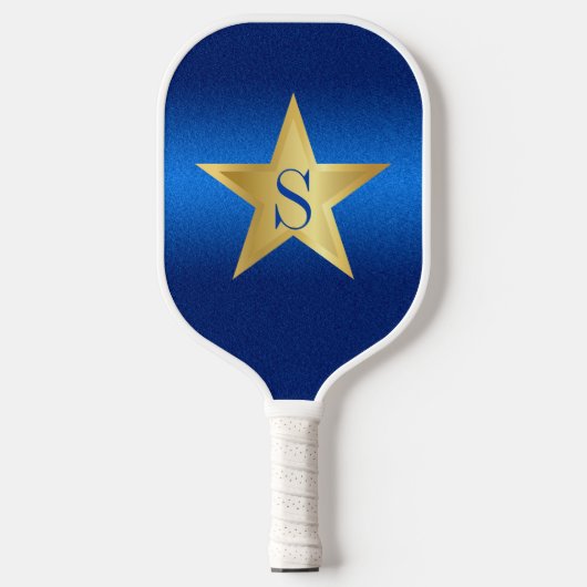 Star Navy Blue Pickleball Star-logo Paddle (Voorkant)
