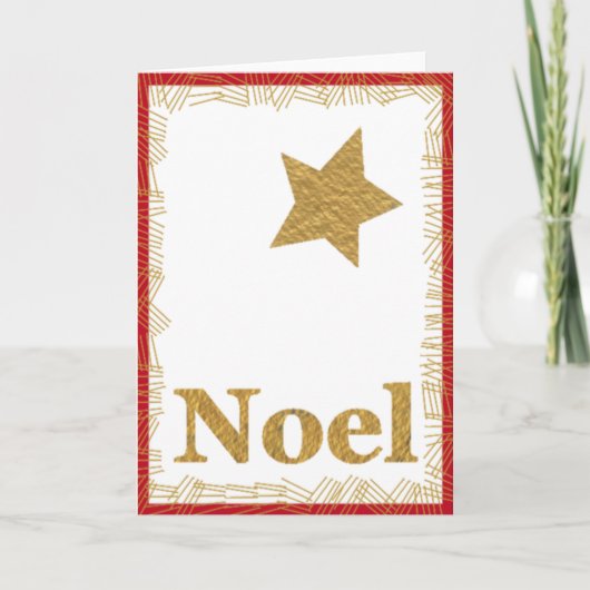 Star Noel Christmas Kaart (Voorkant)
