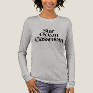 Star Ocean Klaslokaal Retro Gestapelde Typografie Tri-Blend Shirt