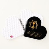 Star of Babalon Gold Logo Heart Shaped Notitieboek (Binnen)