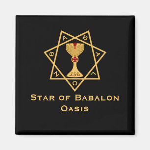 Star of Babalon Gold Logo Magnets Magneet