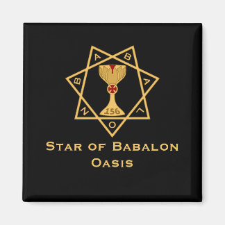 Star of Babalon Gold Logo Magnets Magneet
