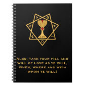 Star of Babalon Gold Logo Spiral Bound Notitieboek (Voorkant)