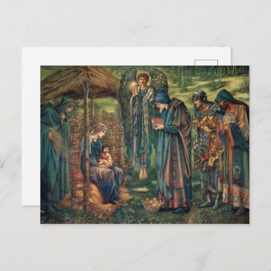 Star of Bethlehem (door Edward Burne-Jones) Briefkaart (Voorkant / Achterkant)