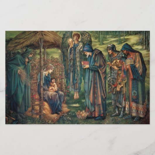 Star of Bethlehem (door Edward Burne-Jones) Briefpapier (Voorkant)