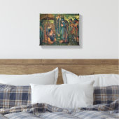 Star of Bethlehem (door Edward Burne-Jones) Canvas Afdruk (Insitu (Slaapkamer))
