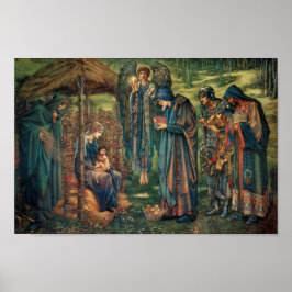 Star of Bethlehem (door Edward Burne-Jones) Poster