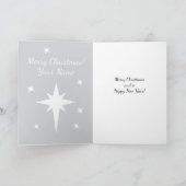Star of Bethlehem personalized Christmas Kaart (Binnen)