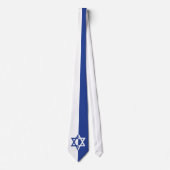 Star of David Bar Mitzvah blue, white Stropdas (Voorkant)