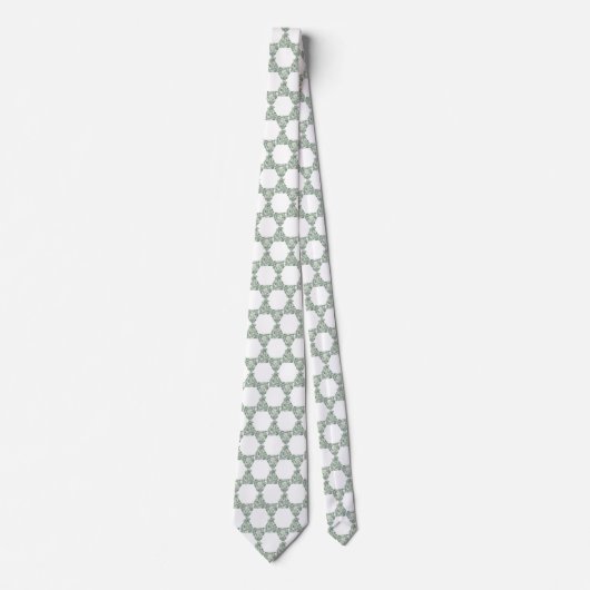 Star of David Eucalyptus Greenery Neck Tie Stropdas (Voorkant)