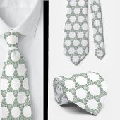 Star of David Eucalyptus Greenery Neck Tie Stropdas