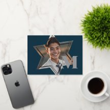 Star of David Foto Lijst Bedankt Monogram