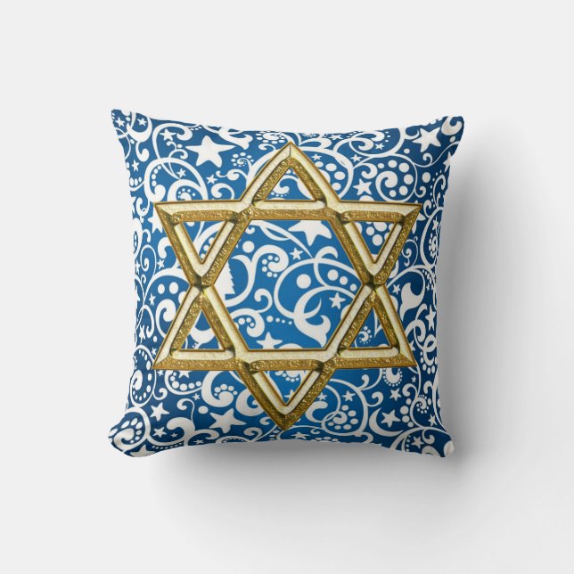 Star of David Gooi Kussen (Voorkant)