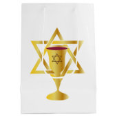 Star Of David  Medium Cadeauzakje (Achterkant)