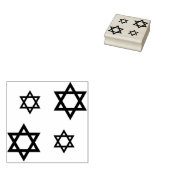 Star of David Repeat Patroon Rubberstempel (Gestempeld)