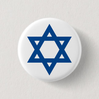 "STAR OF DAVID" RONDE BUTTON 3,2 CM