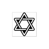 Star of David Rubber Stamp Rubberstempel (Afrduk)