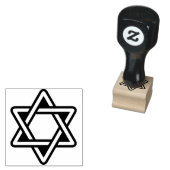 Star of David Rubber Stamp Rubberstempel (Gestempeld)