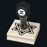 Star of David Rubber Stamp Rubberstempel<br><div class="desc">Moderne Star of David rubberen stempel</div>