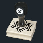 Star of David Rubber Stamp Rubberstempel<br><div class="desc">Moderne Star of David rubberen stempel</div>