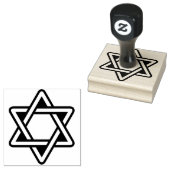 Star of David Rubber Stamp Rubberstempel (Gestempeld)
