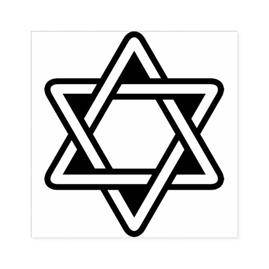 Star of David Rubber Stamp Rubberstempel (Afrduk)