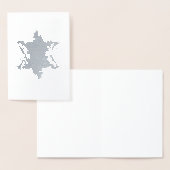Star of David Silver Foil Ontwerp Blank Kaart (Display)