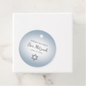 Star of David Simple Blue Bar Mitzvah Bedankjes Labels (In situ)