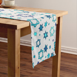 Star of David Table Runner - Grijs Korte Tafelloper