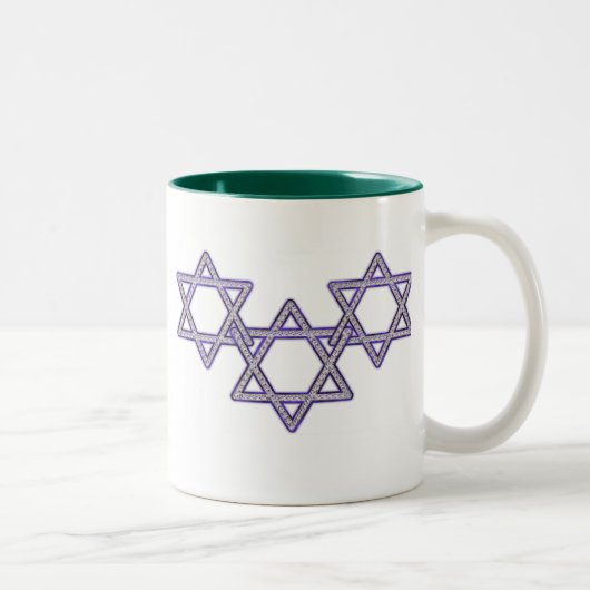 Star of David Trio Tweekleurige Koffiemok (Rechts)