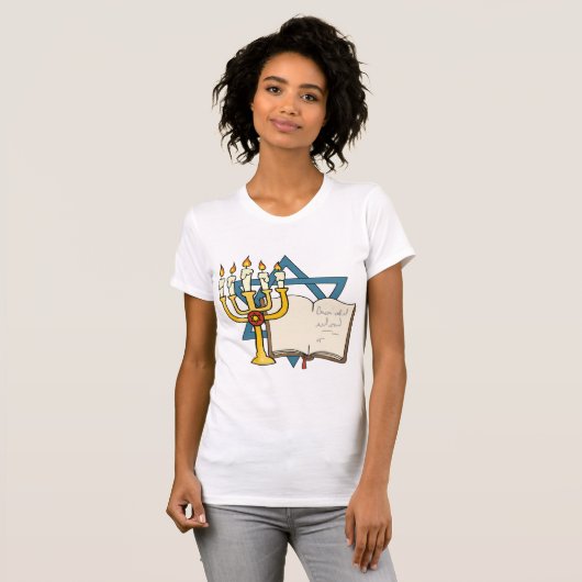 Star of David Vrouwen T-shirt (Voorkant volledig)