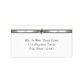 Star of David White Adreslabel Etiket (Voorkant)