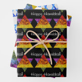 Star of David Wrapping Paper Flat Sheet Set van 3 (In situ)