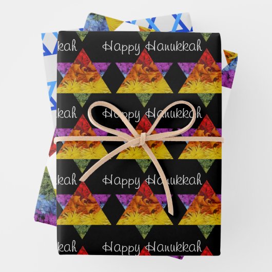 Star of David Wrapping Paper Flat Sheet Set van 3 (In situ)