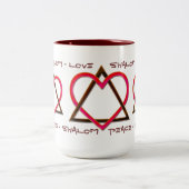 Star of David's Love (Mok) Tweekleurige Koffiemok (Center)