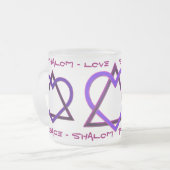 Star of David's Love v2 Matglas Koffiemok (Voorkant links)