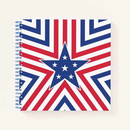 Star of Freedom (Stripe) Notitieboek (Voorkant)