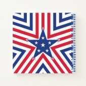 Star of Freedom (Stripe) Notitieboek (Achterkant)