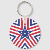 Star of Freedom (Stripe) Sleutelhanger (Voorkant)