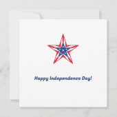  Star of Freedom Wenskaart (Achterkant)