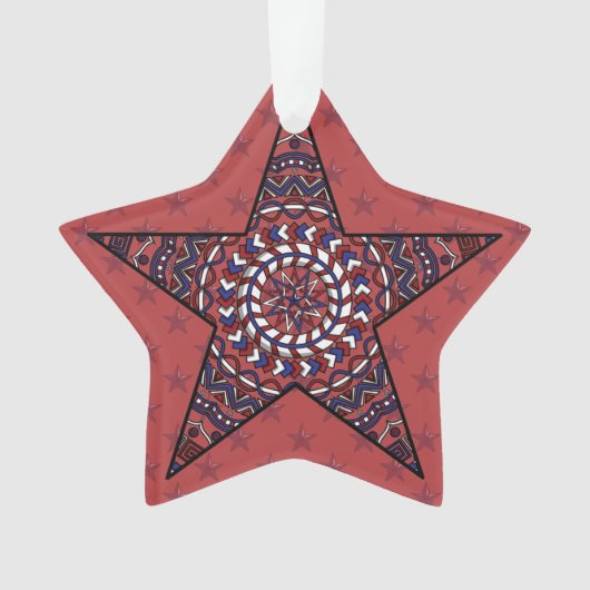 Star of Independence Acryl Ornament (voorkant)