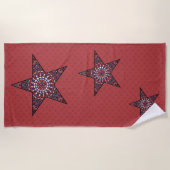 Star of Independence Beach Towel Strandlaken (Voorkant)