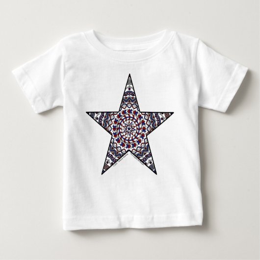 Star of Independence Kind en Baby Light Shirt (Voorkant)