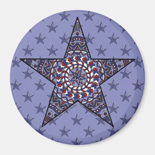 Star of Independence Magnet (Voorkant)